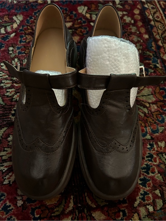 Shoes - Women's Brown Leather Mary Jane Shoe